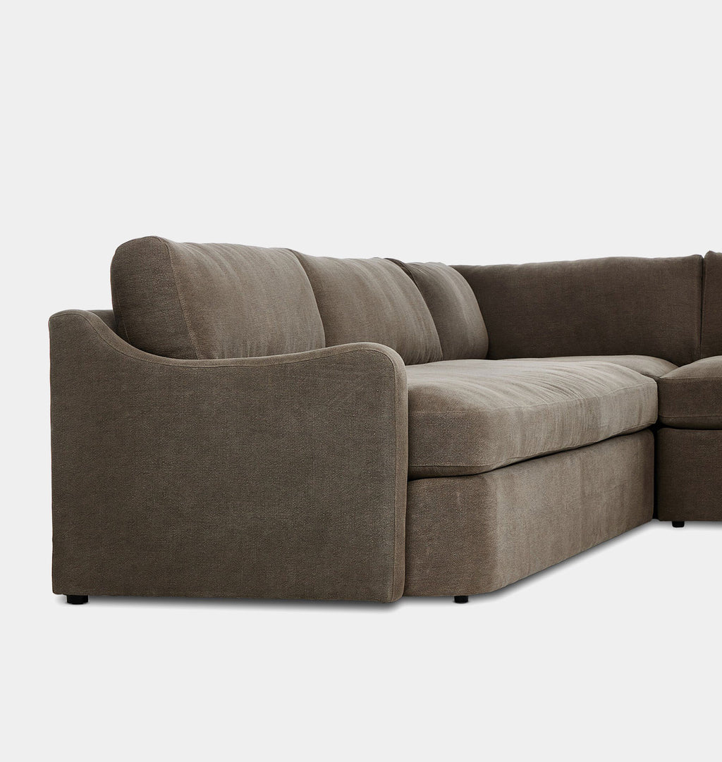 Aurelia Sectional Sofa Broadway Coffee