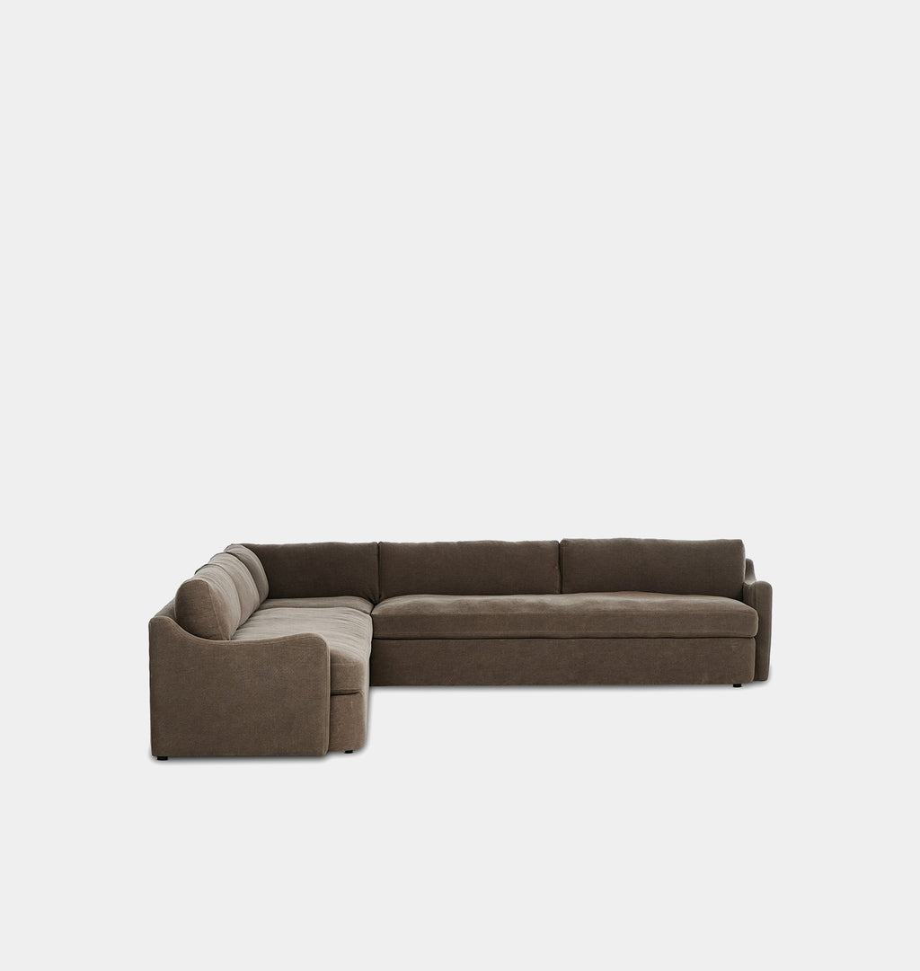 Aurelia Sectional Sofa Broadway Coffee