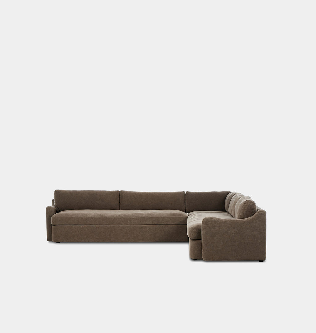 Aurelia Sectional Sofa Broadway Coffee