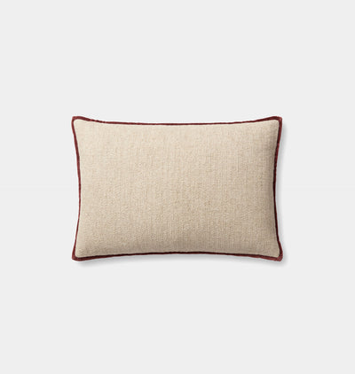 Aveline Pillow 16'' x 26'' Ivory / Wine