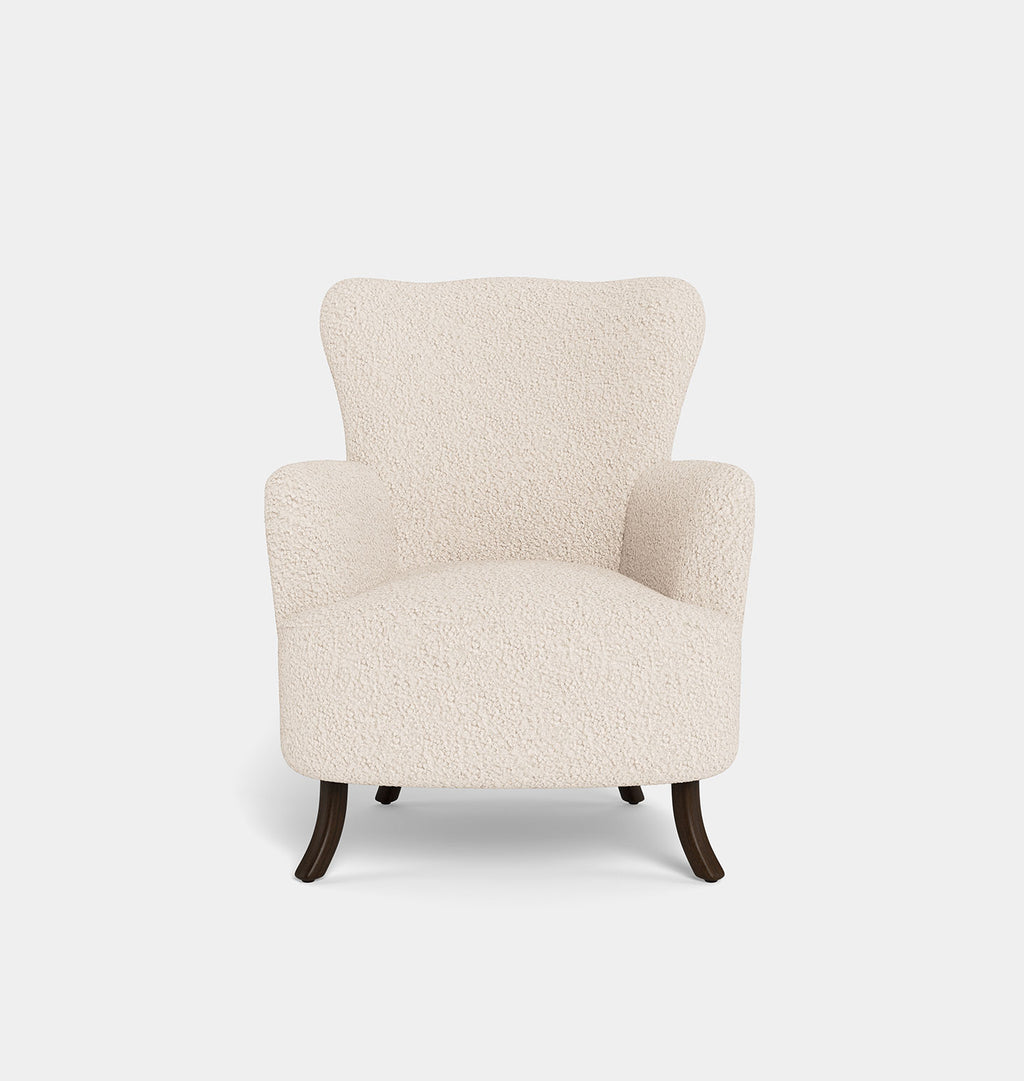 Bell Armchair Bone Boucle