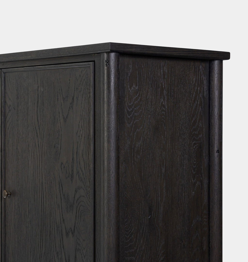 Bari Bar Cabinet Smoked Black