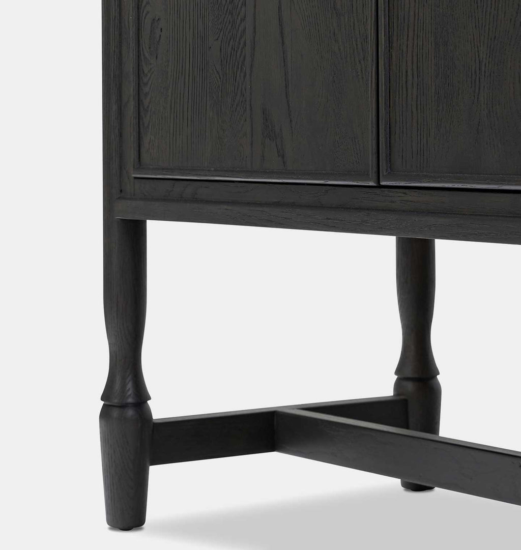 Bari Bar Cabinet Smoked Black