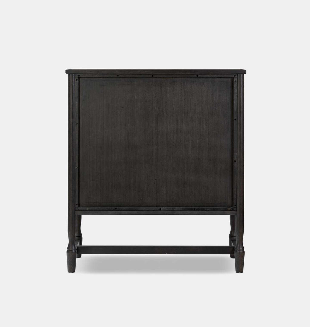 Bari Bar Cabinet Smoked Black