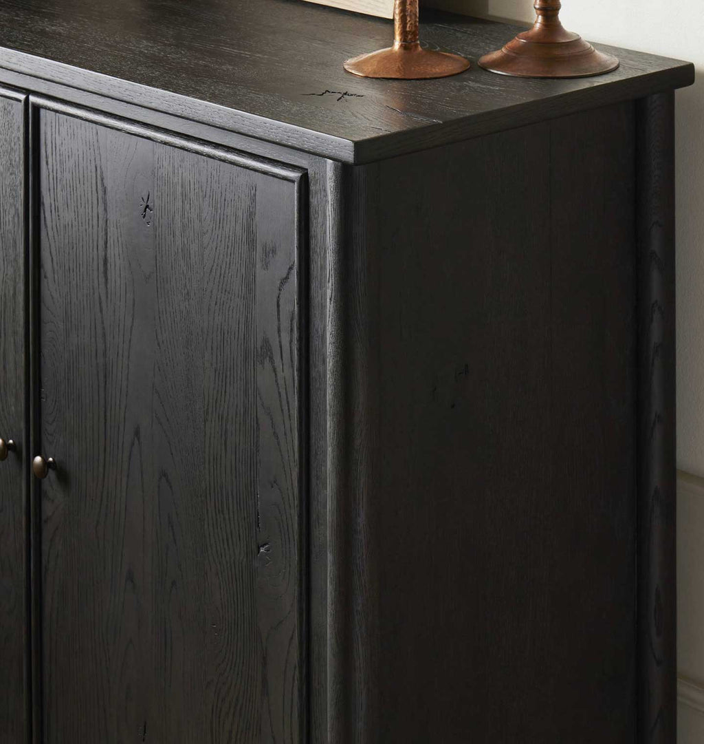 Bari Bar Cabinet Smoked Black