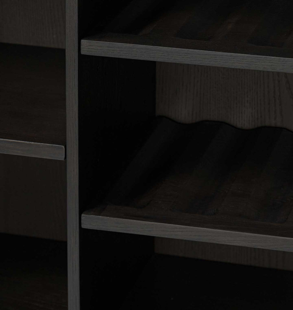 Bari Bar Cabinet Smoked Black