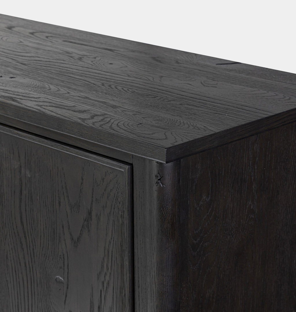 Bari Bar Cabinet Smoked Black