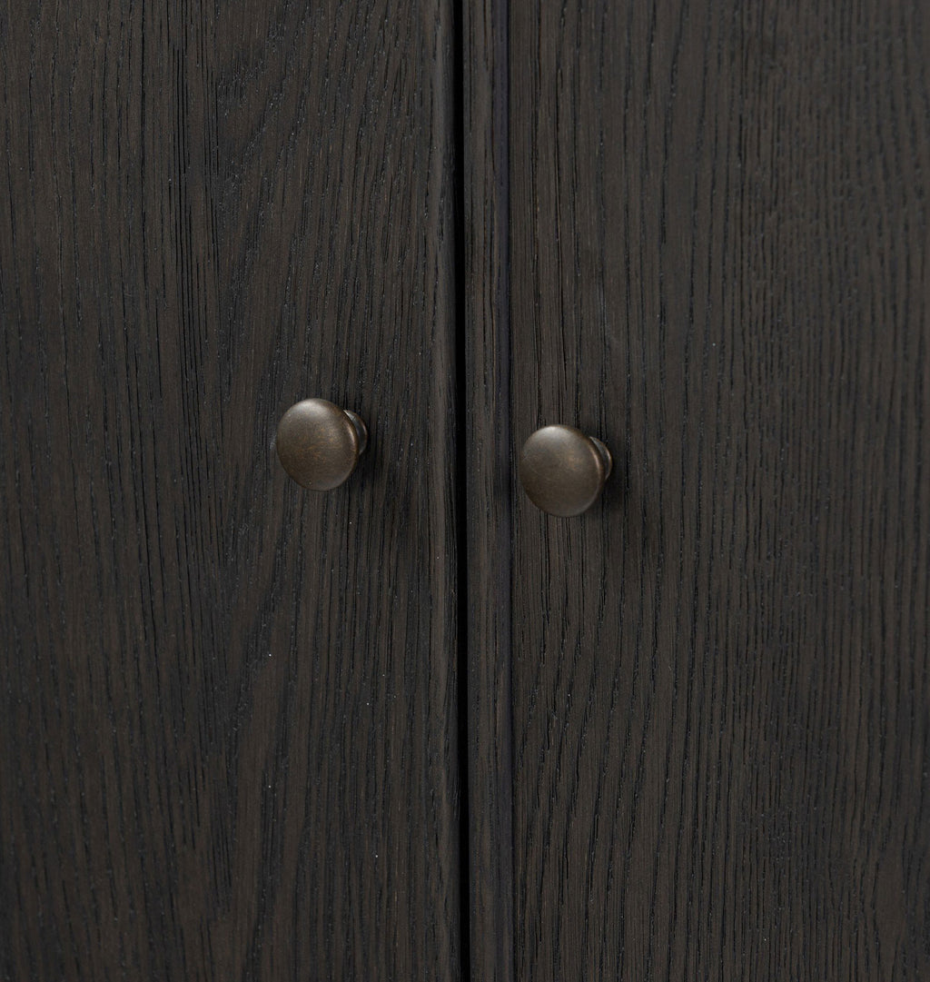 Bari Bar Cabinet Smoked Black