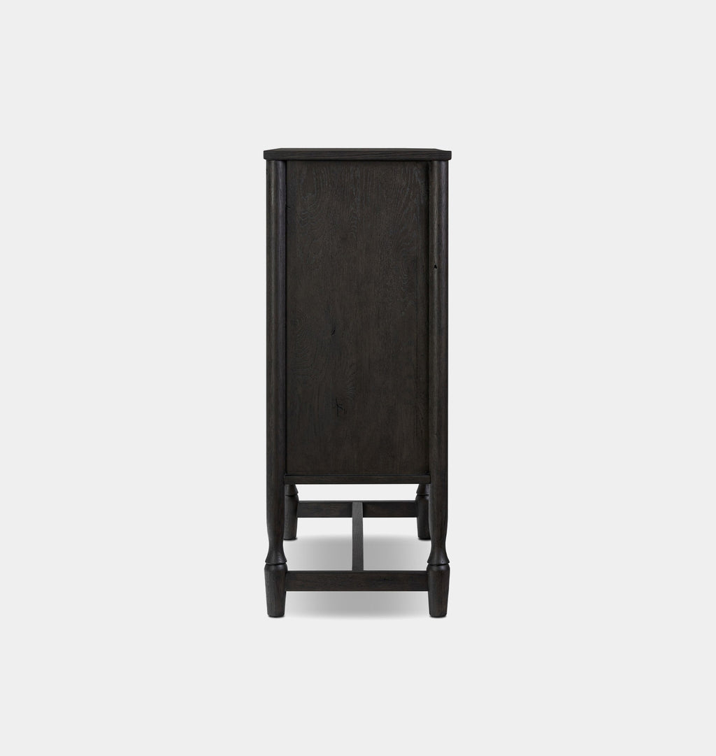 Bari Bar Cabinet Smoked Black