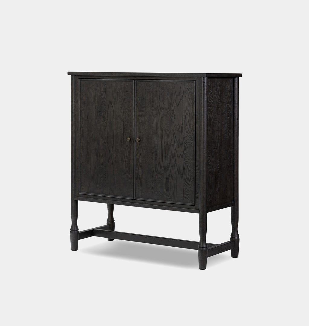 Bari Bar Cabinet Smoked Black