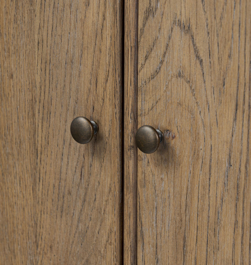 Bari Bar Cabinet Weathered Oak