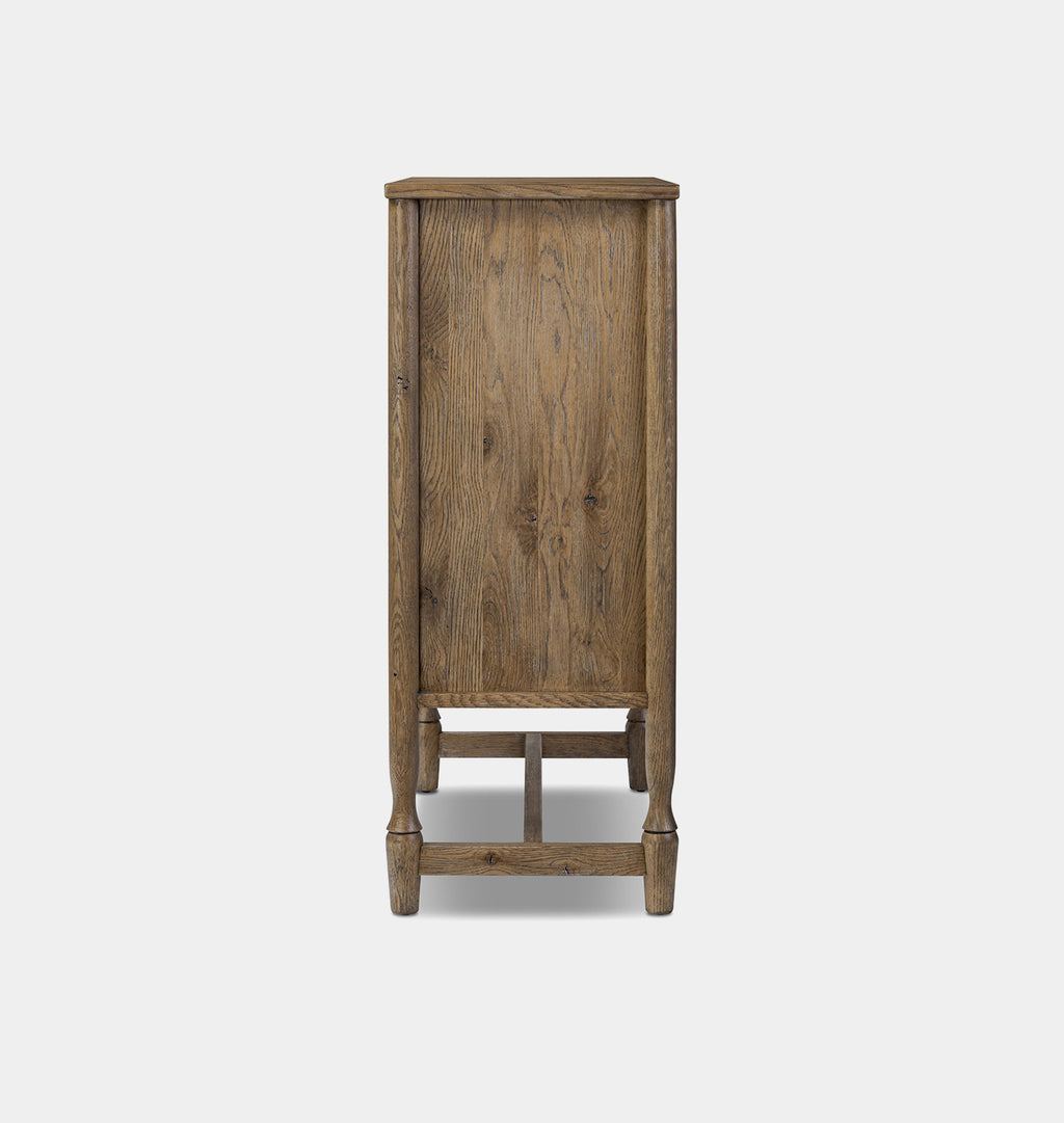 Bari Bar Cabinet Weathered Oak