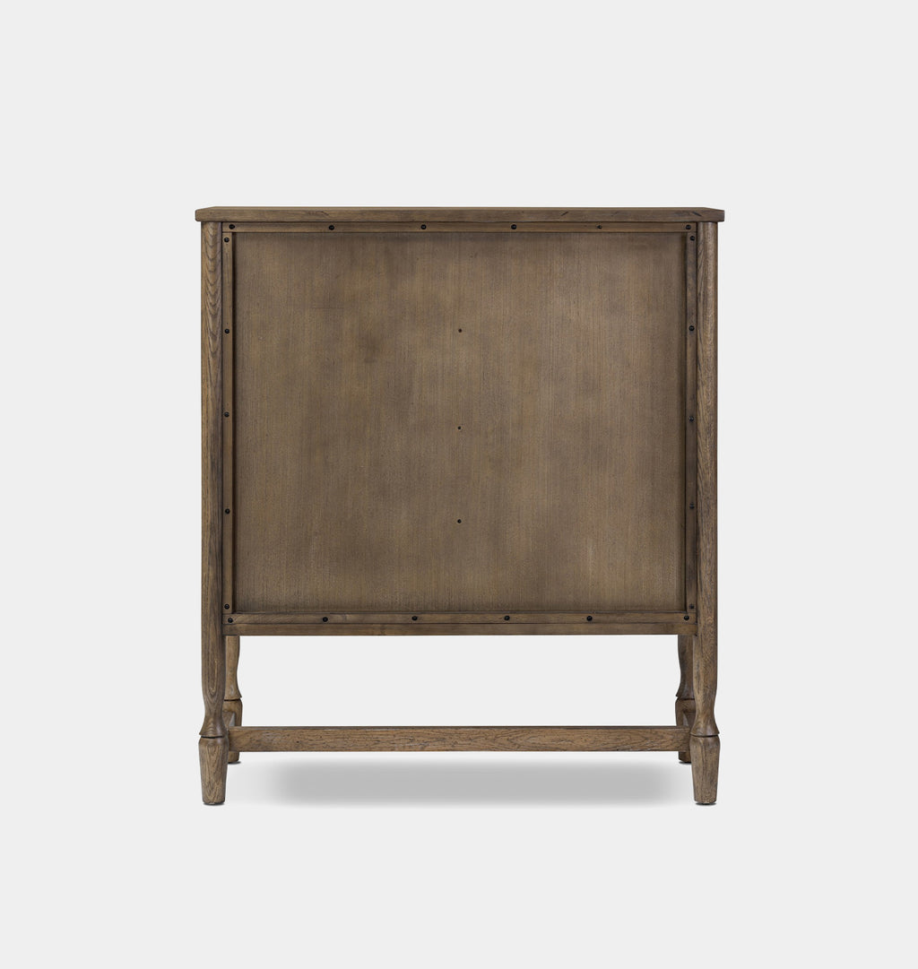 Bari Bar Cabinet Weathered Oak