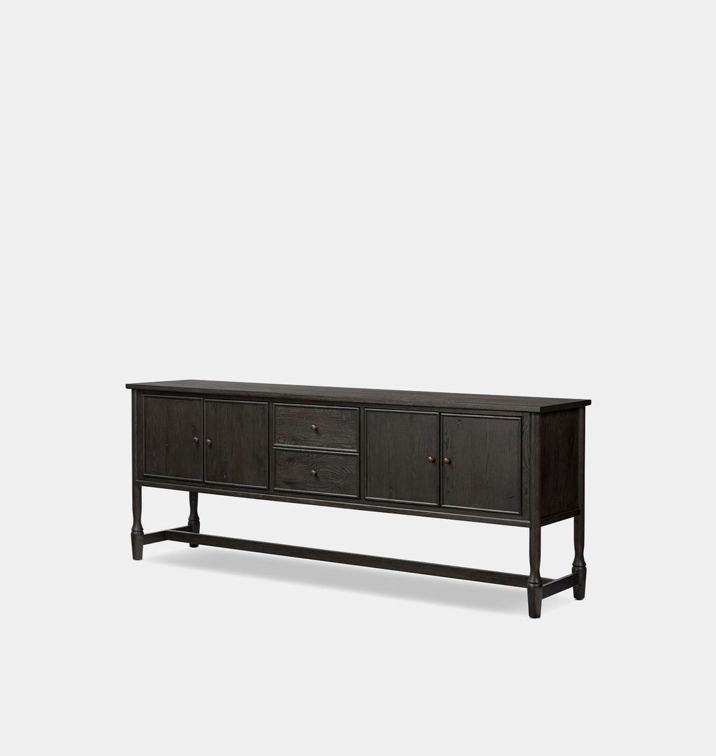 Bari 84" Sideboard Smoked Black