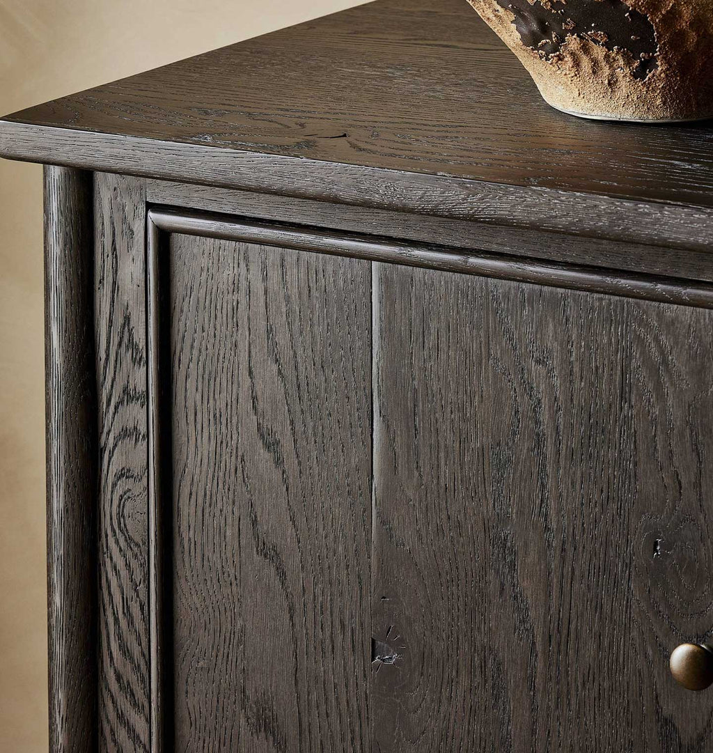 Bari 84" Sideboard Smoked Black