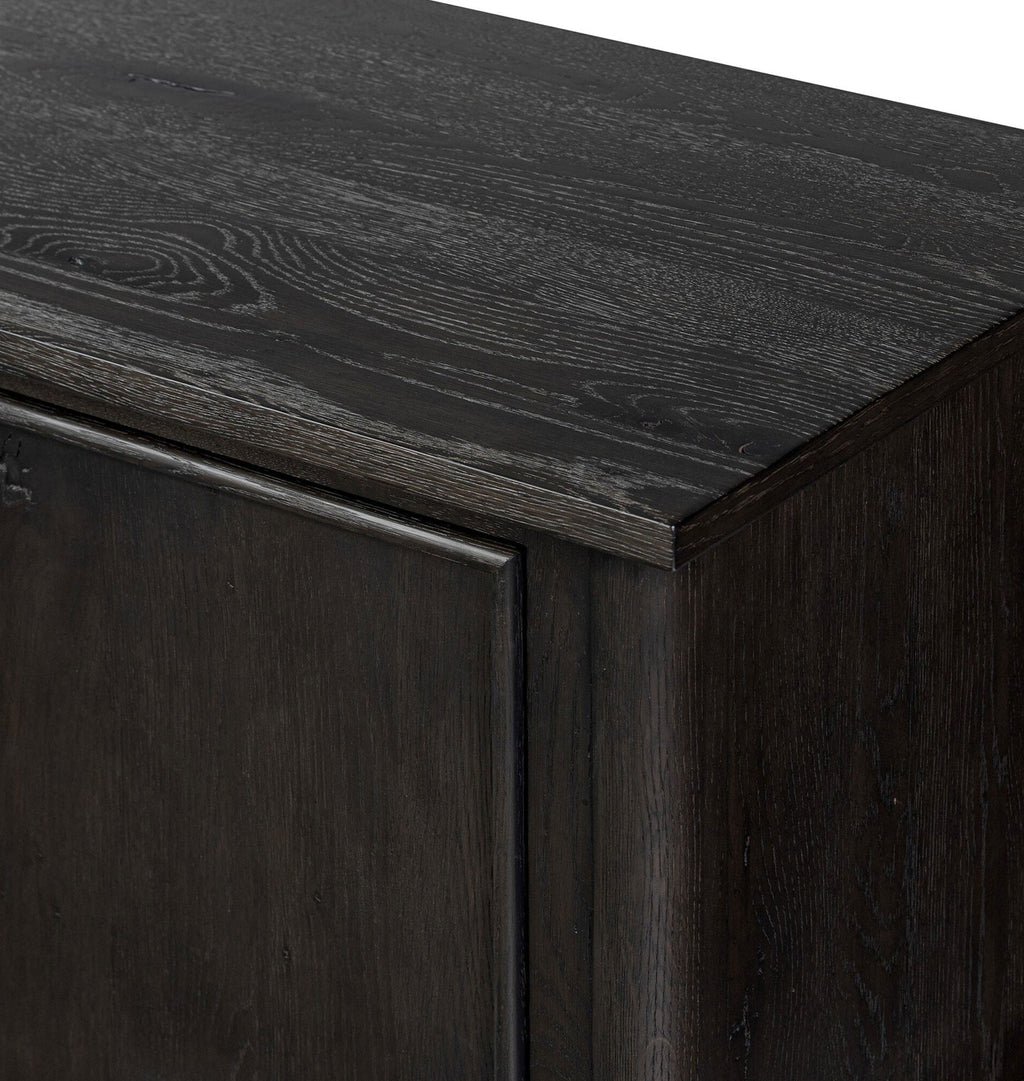 Bari 84" Sideboard Smoked Black
