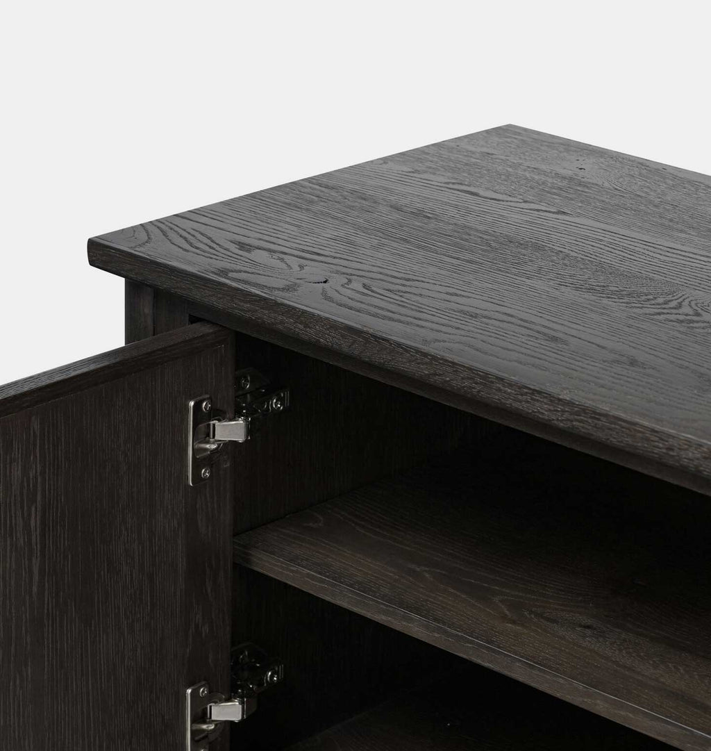 Bari 84" Sideboard Smoked Black
