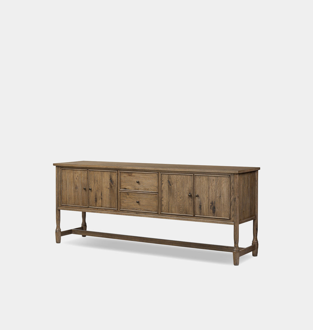 Bari 84" Sideboard Weathered Oak