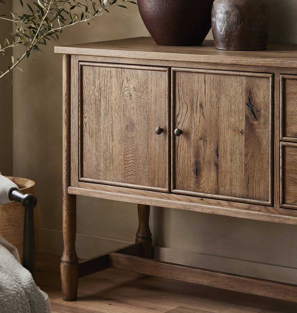 Bari 84" Sideboard Weathered Oak