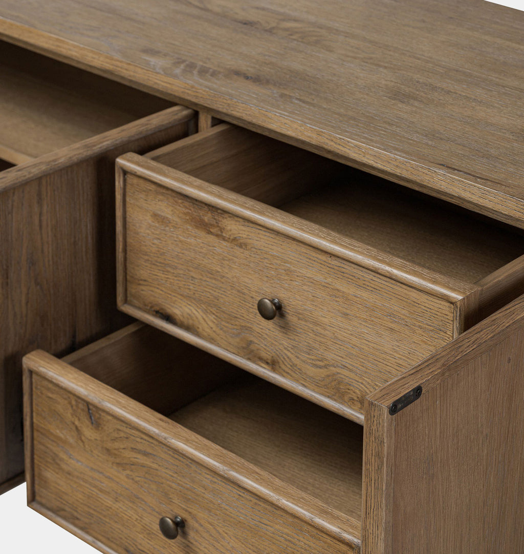 Bari 84" Sideboard Weathered Oak