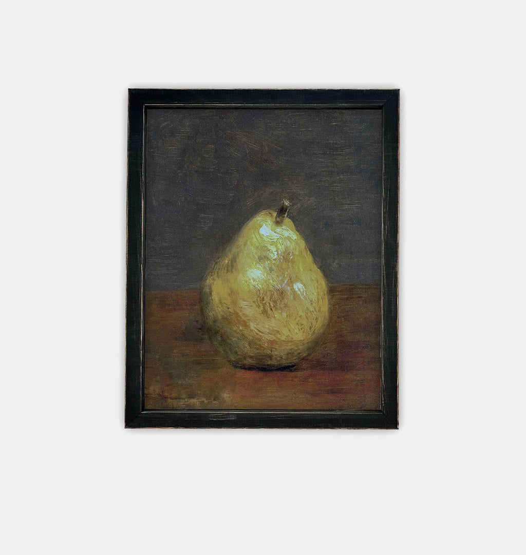 Bartlett Pear Framed Print Black