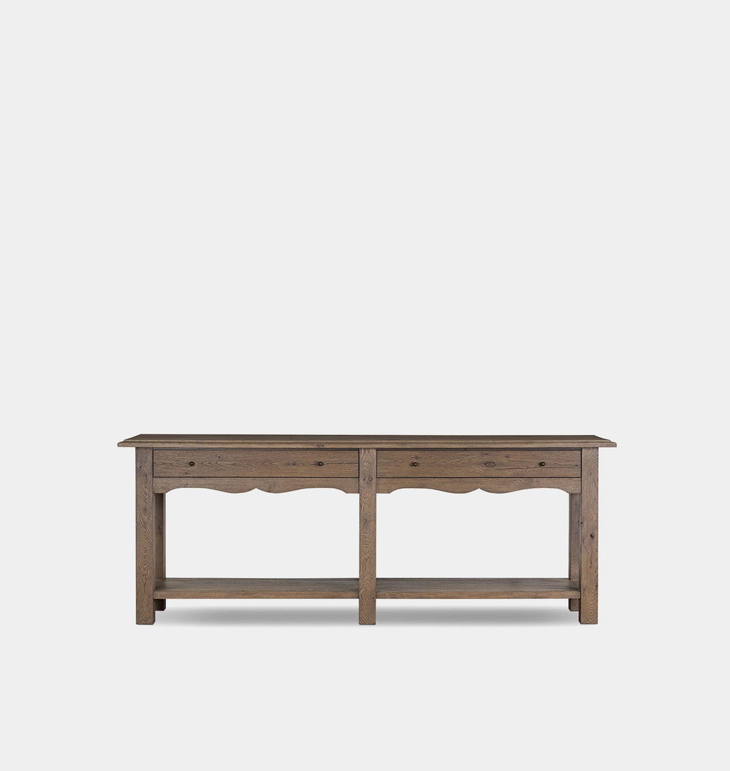 Bayla Console Table Brown Oak