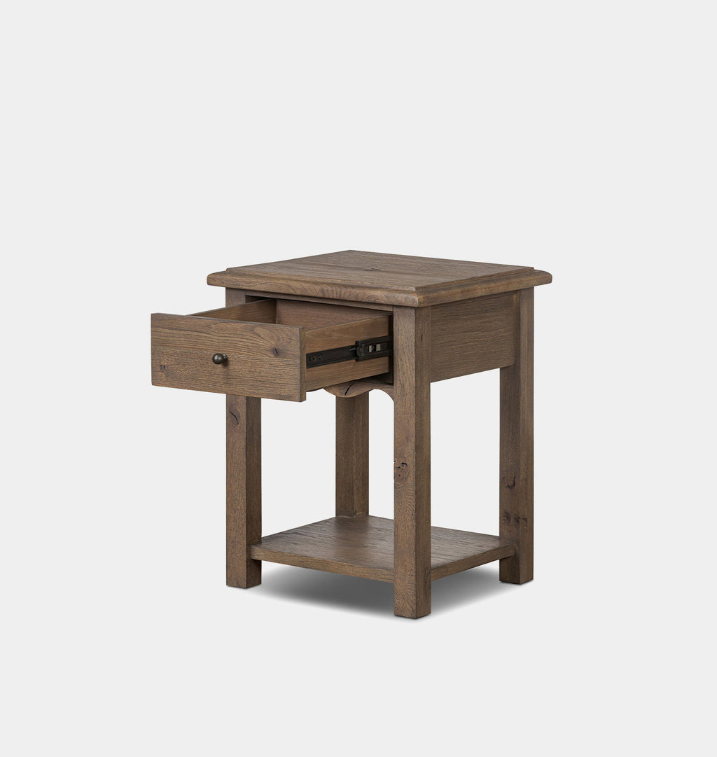 Bayla End Table Weathered Oak