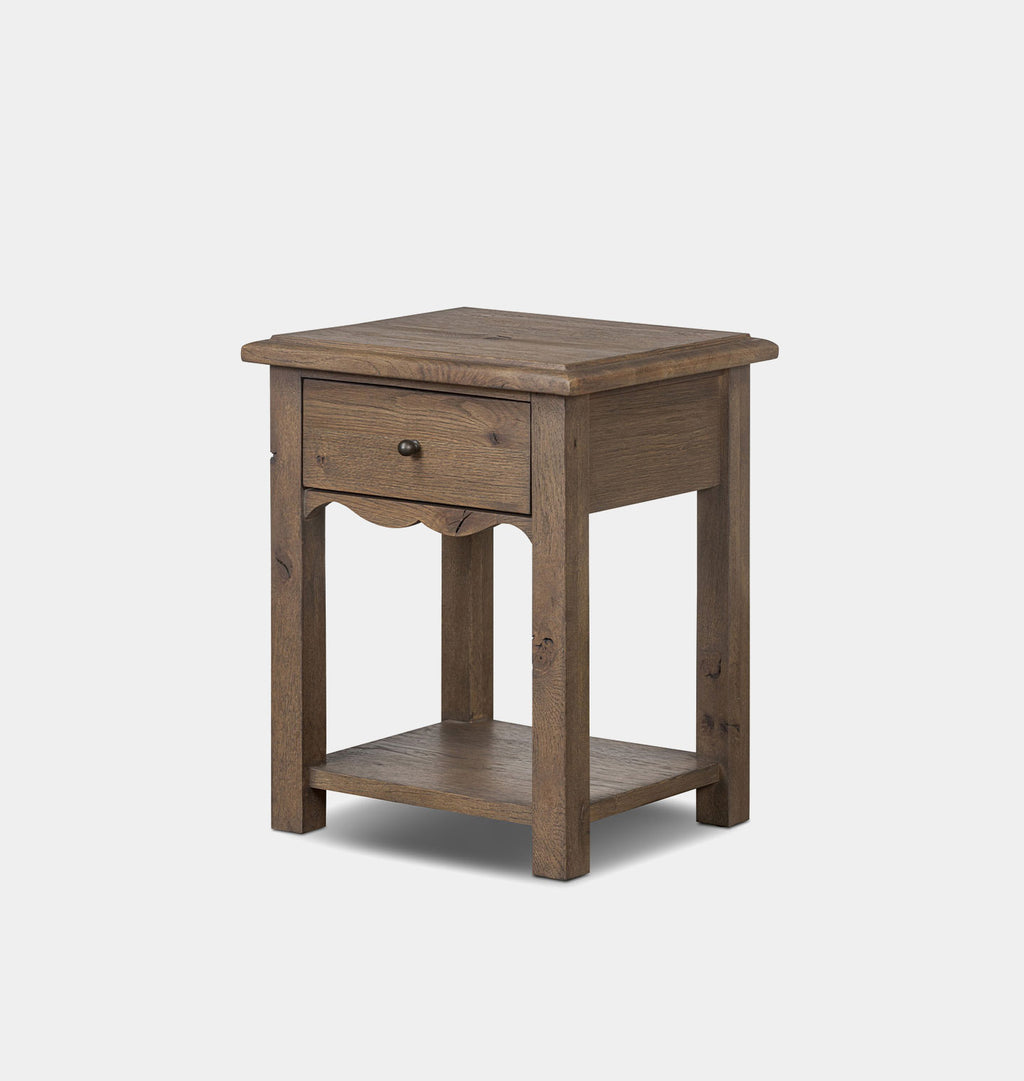 Bayla End Table Weathered Oak