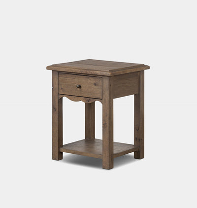 Bayla End Table Weathered Oak