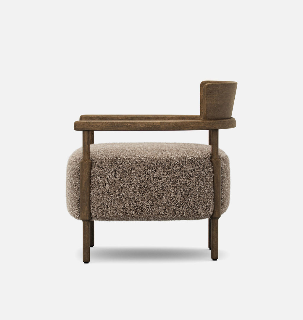 Bennett Chair Taupe Shearling