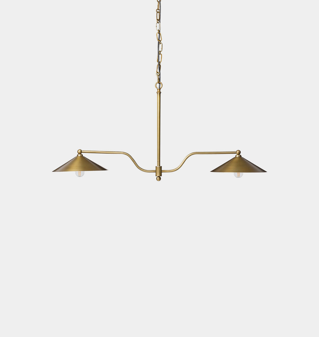 Brecken Chandelier Antique Brass