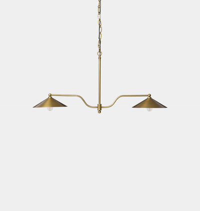 Brecken Chandelier Antique Brass