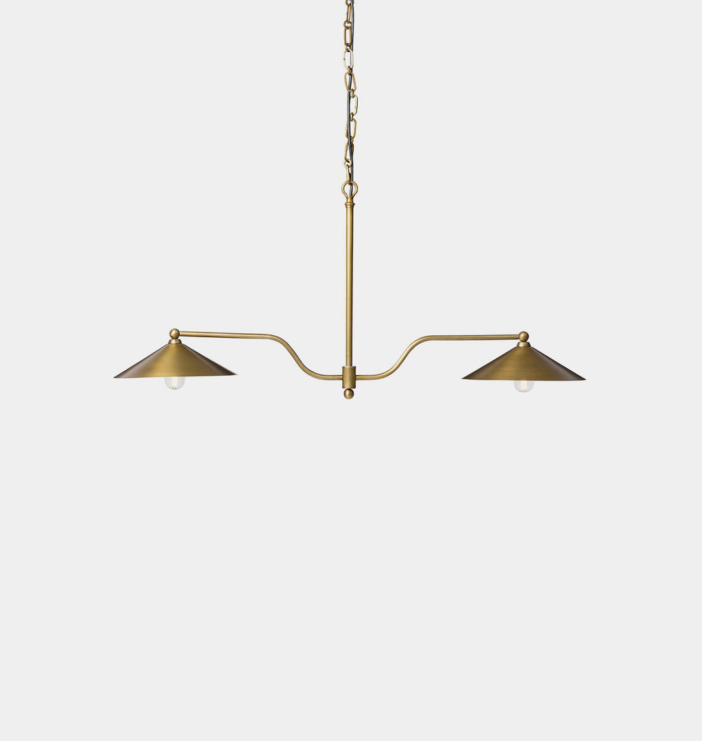 Brecken Chandelier Antique Brass