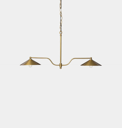 Brecken Chandelier Antique Brass