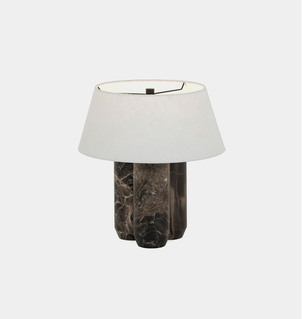 Bremen Table Lamp Brown Marble