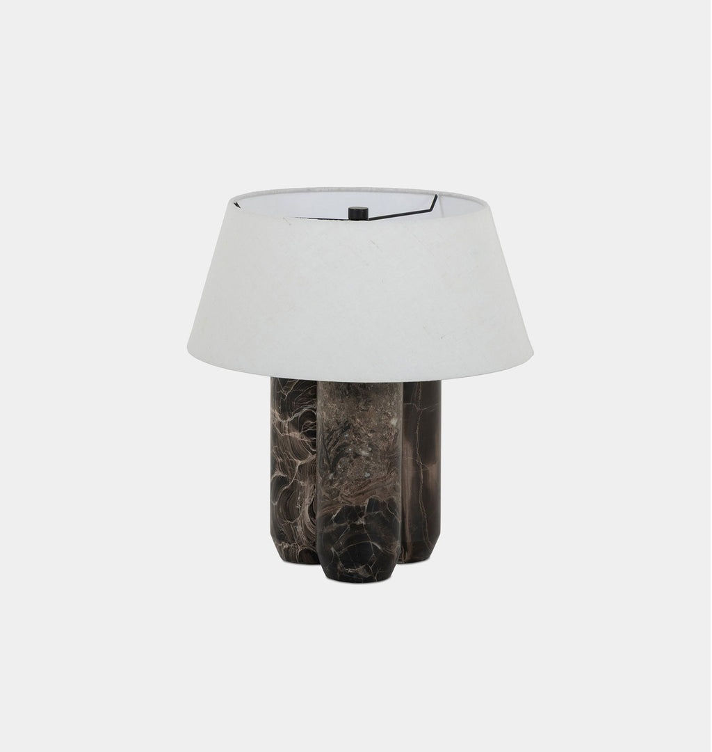 Bremen Table Lamp Brown Marble