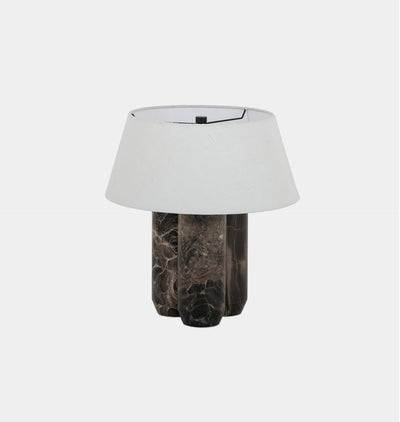 Bremen Table Lamp Brown Marble
