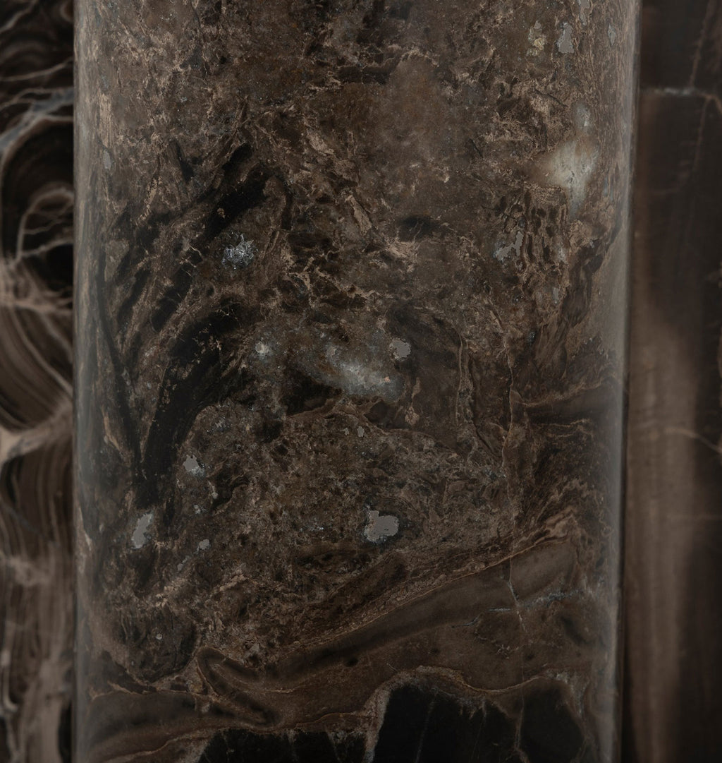 Bremen Table Lamp Brown Marble