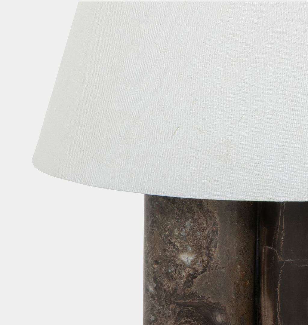 Bremen Table Lamp Brown Marble