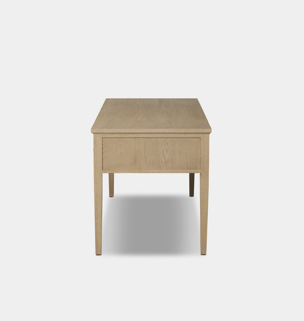 Bush Desk Light Weathered Oak