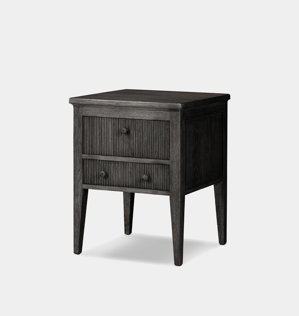 Bush Nightstand Distressed Black