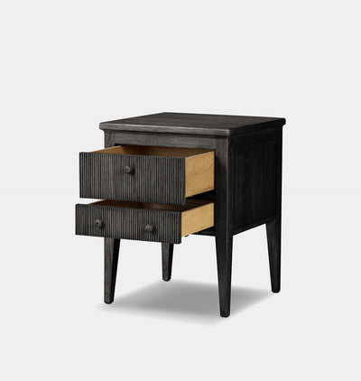 Bush Nightstand Distressed Black