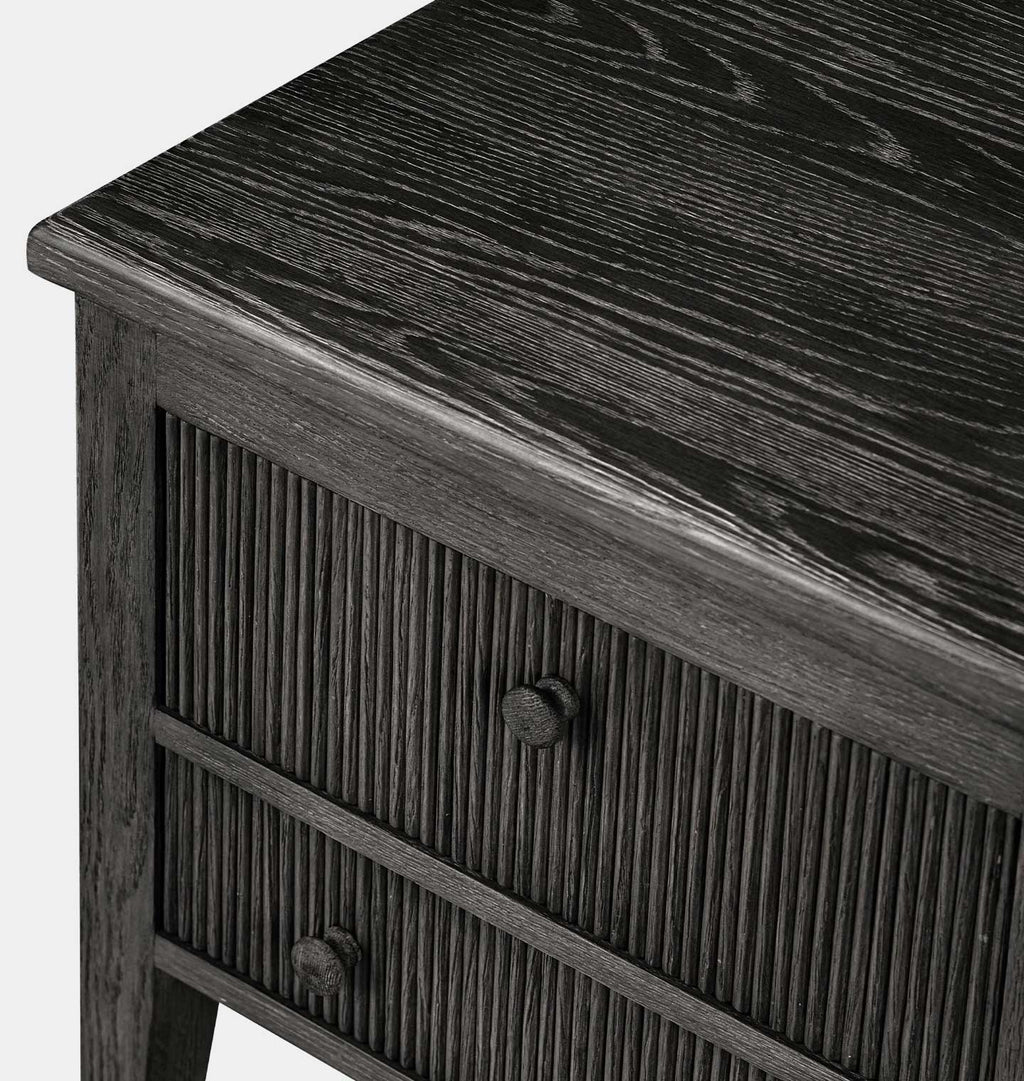 Bush Nightstand Distressed Black