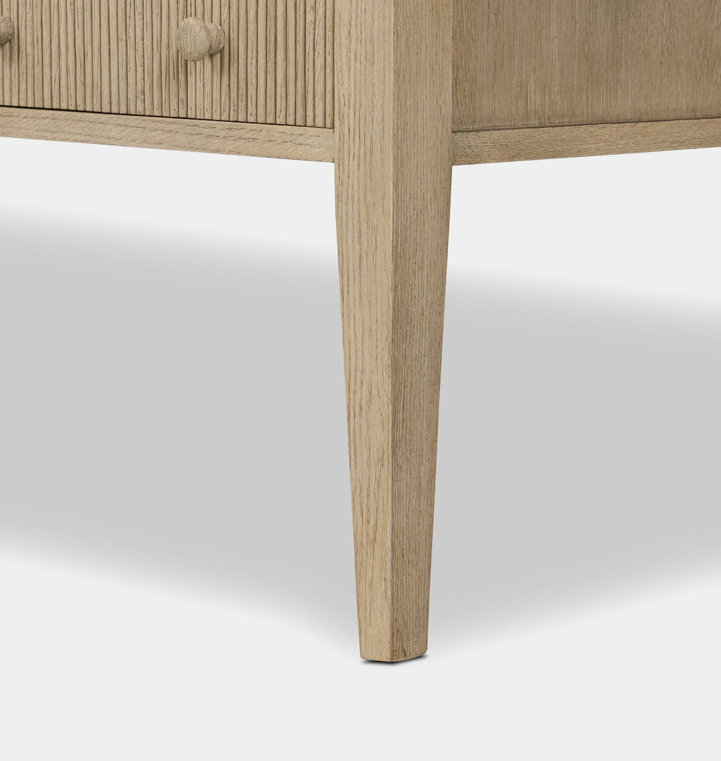 Bush Nightstand Light Weathered Oak