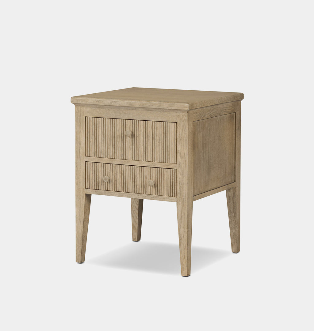 Bush Nightstand Light Weathered Oak