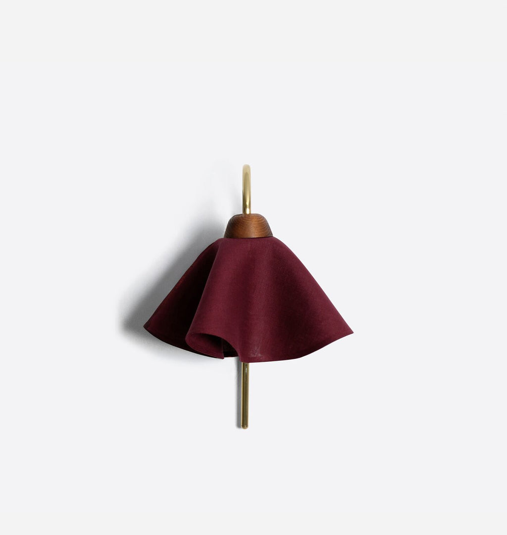 Cascade Wall Sconce Damson Linen