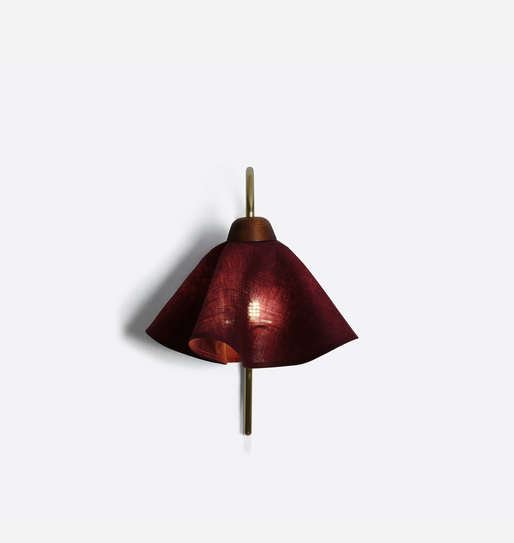 Cascade Wall Sconce Damson Linen
