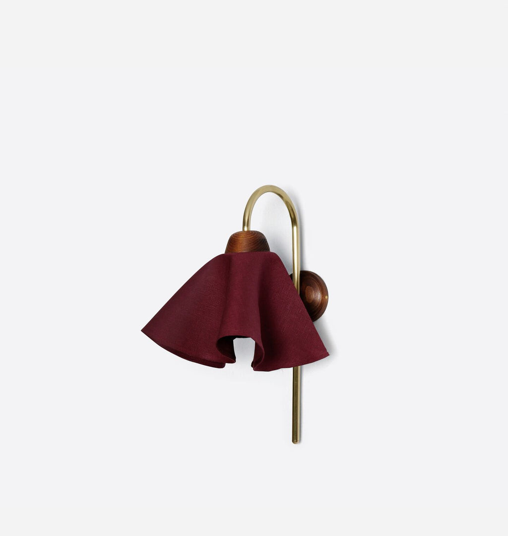 Cascade Wall Sconce Damson Linen