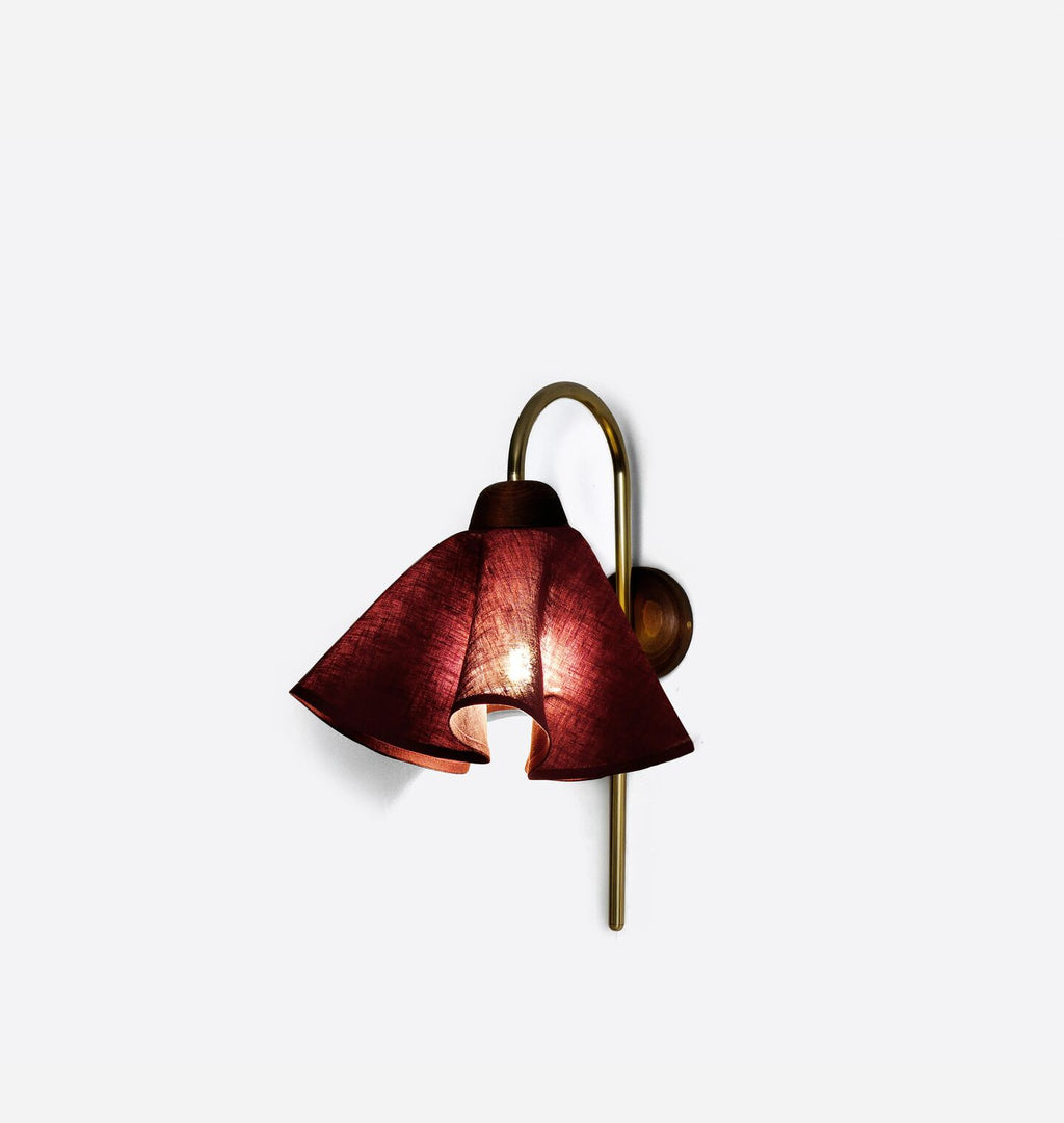 Cascade Wall Sconce Damson Linen
