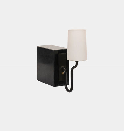 Calla Bookshelf Lamp Black Marble